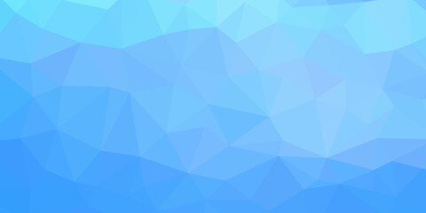 Fototapeta premium abstract bright blue colorful background with triangles vector illustration
