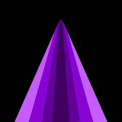 Abstract purple triangle design on black background