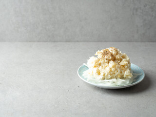 Potato salad on a plate