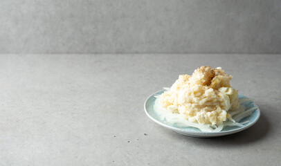 Potato salad on a plate