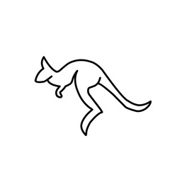 Kangaroo Outline Icon