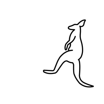Kangaroo Outline Icon