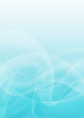 ブルーのウェーブ背景　青い流線の背景素材