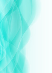 ブルーのウェーブ背景　青い流線の背景素材