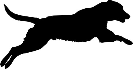 silhouette of a dog illustration
