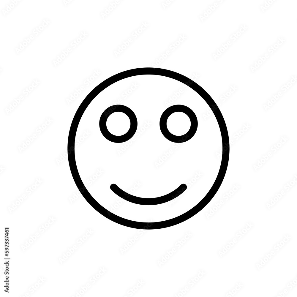 Poster smile icon vector. face emoticon sign for app and site..eps