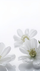 Fototapeta premium White Wallpaper Vertical Background | Generative AI