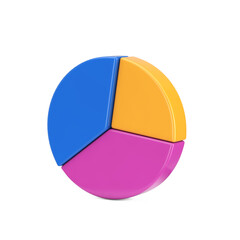 Fototapeta premium Business Presentation Infographic Slice Pie Chart. 3d Rendering