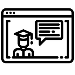 Browser outline icon