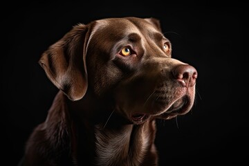 Portrait of a Labrador Retriever