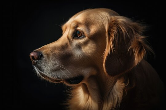 portrait of a golden retriever
