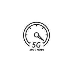 4g speed test speedometer internet icon symbol svg for banner logo website  poster icon - svg file