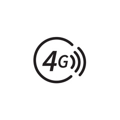 4G icon symbol vector internet icon svg for banner logo web design icon - SVG File
