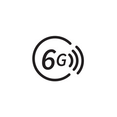 6G icon symbol vector internet icon svg for banner logo web design icon - SVG File
