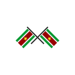 Suriname flags icon set, Suriname independence day icon set vector sign symbol