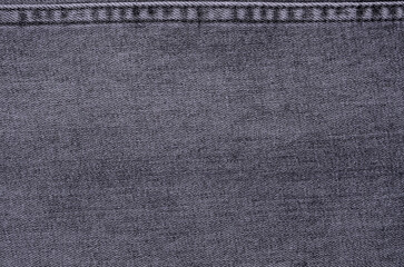 Gray denim background.