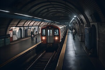 underground subway station created by generative AI tools