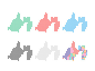 静岡県　地図（スクエア②）