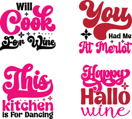 wine svg retro bundle