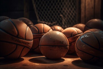 Basketballs. Generative AI