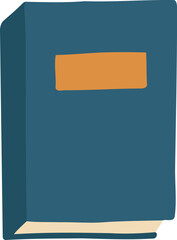 Hand Drawn Book Flat Illustration