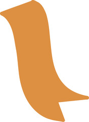 Hand Drawn Bookmark Flat Illustration