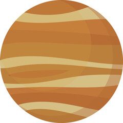 Solar System Jupiter Vector Icon