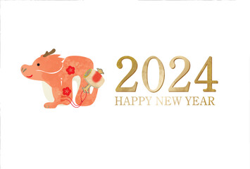 辰, 辰年, 年賀状, 2024, 2024年, テンプレート, ドラゴン, 手描き, 干支, 年賀はがき, 新年, 新春, 迎春, 謹賀新年, 和風, 和柄, 祝賀, 竜, 筆, お正月, シンボル, シルエット, 水彩, ベクター, 