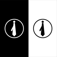 black and white tie icon