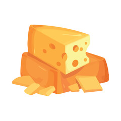 Fresh gourmet cheese slice, healthy organic snack