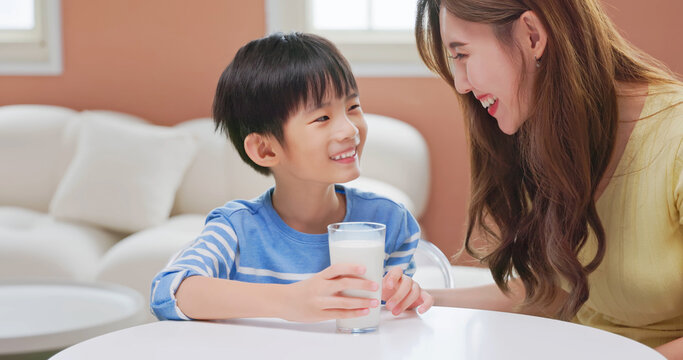 asian boy eat healthy grow