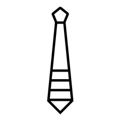tie icon in trendy flat design