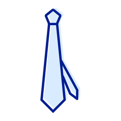 tie icon in trendy flat design