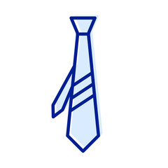 tie icon in trendy flat design