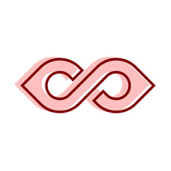 infinity symbol vector logo template