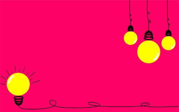 lamp background illustration with copy space, pink background lamp illustrations 