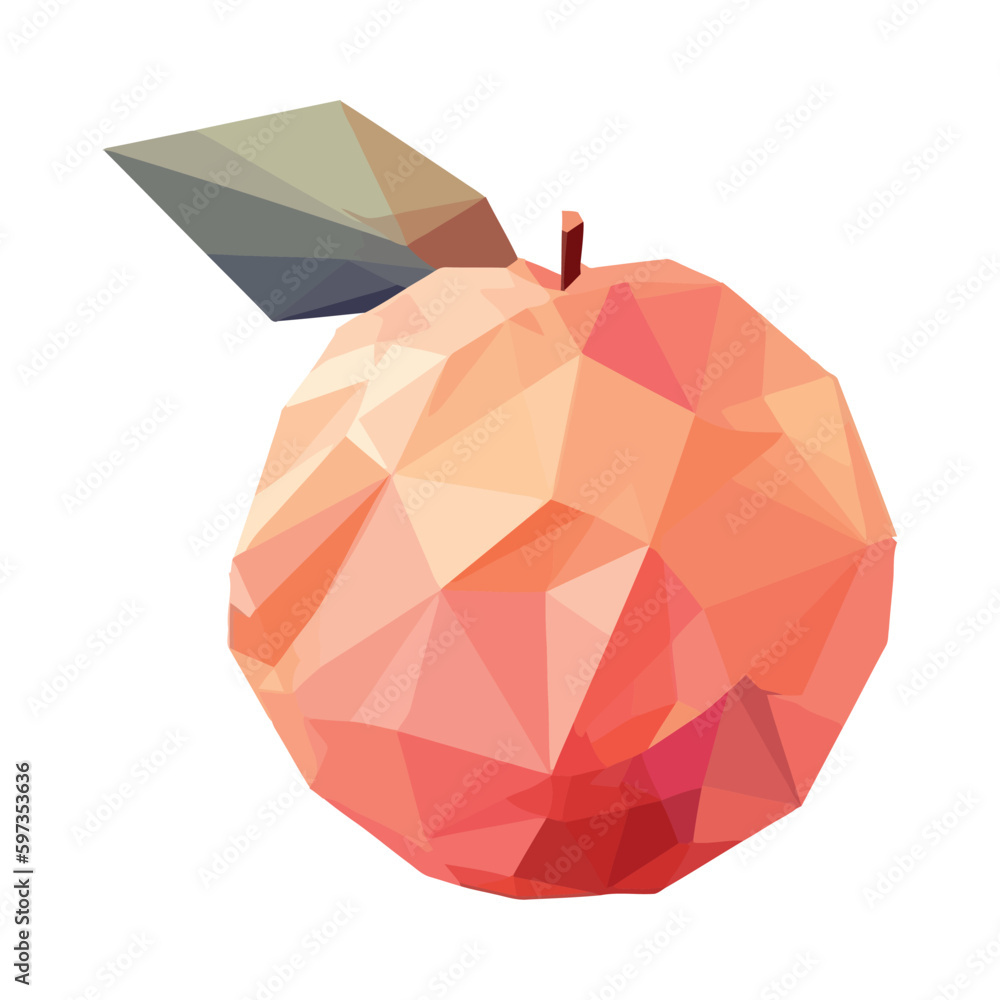 Canvas Prints Juicy apple, ripe and fresh, abstract design