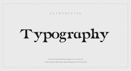 Elegant and luxury font fonts logo font premium vector
