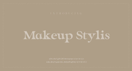 Luxury wedding alphabet letters font number typography elegant serif font decorative vintage retro