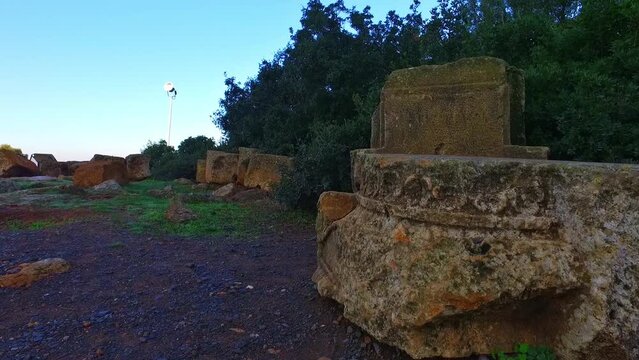 Royal Mausoleum of Mauretania aera  Tipaza Algeria - Slow Motion