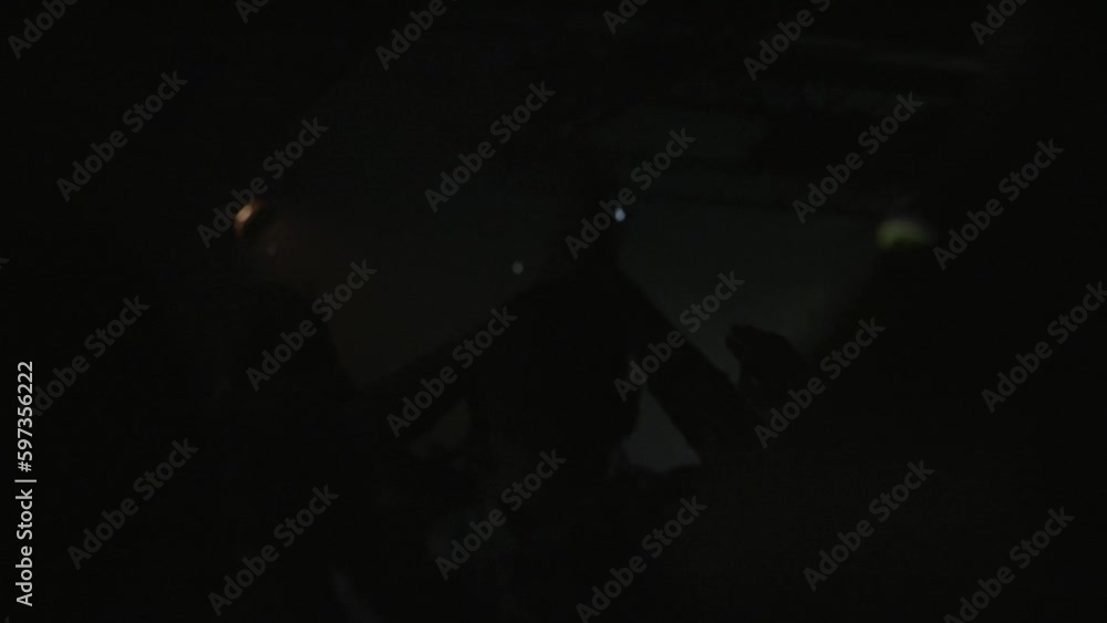 Poster contrast shot of a crowd from behind in slowmotion clapping and cheering inside a club