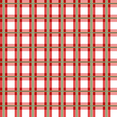 Tartan pattern. Scottish checkered background. Traditional Scottish ornament. Seamless fabric texture. Tartan seamless pattern background. Red, white, green, orange, yellow and blue plaid style. 