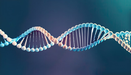 Enhance Your Science Presentation with DNA Molecule Design, Unlock the Secrets of Life, Explore the Wonders of Science with our DNA Molecule Wallpaper and Banner Template, Generative AI