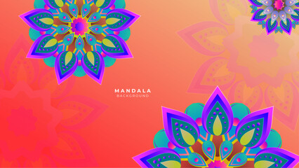 Happy Diwali. Light green background with diwali flower elements and mandala vectors
