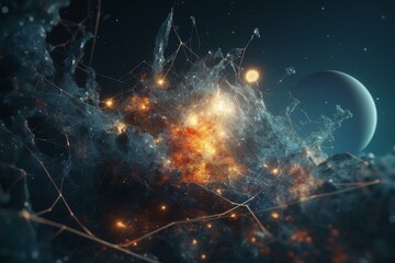Interconnected cosmos based on relativity theory. Generative AI