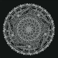 spiritual symbol round ornament