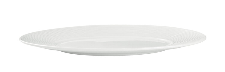 empty white plate on transparent png