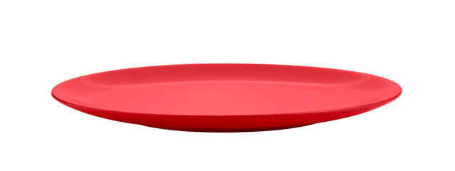 red plate on transparent png