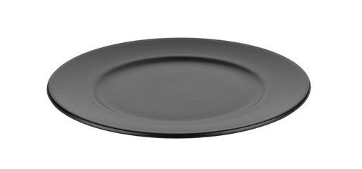 black plate on transparent png