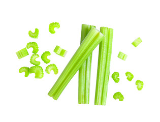 celery isolated on transparent png